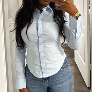 Babaton Essential Slim Poplin Shirt